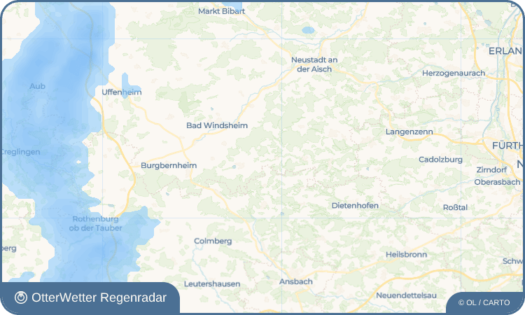 OtterWetter Regenradar-Widget Oberaltenbernheim
