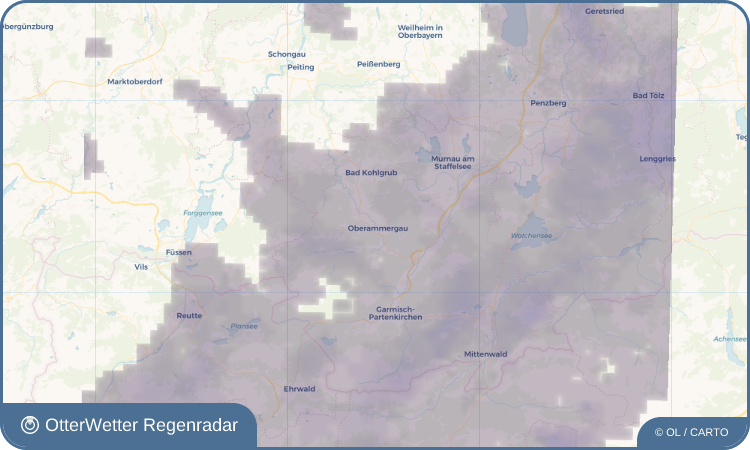 OtterWetter Regenradar-Widget Oberammergau