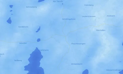 Regenradar Vorschaubild - Aktuelle Niederschläge in Oberampfrach und Umgebung