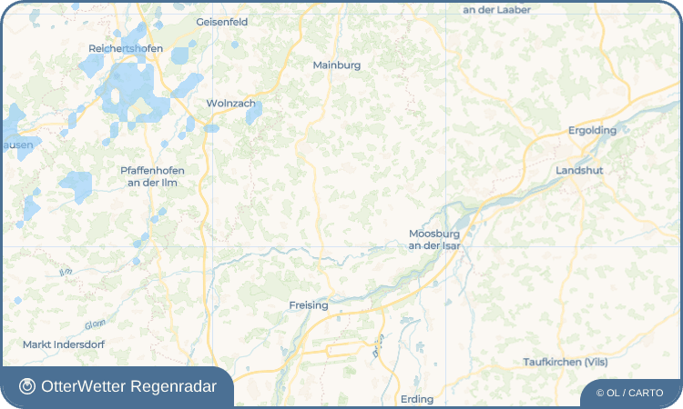 OtterWetter Regenradar-Widget Oberappersdorf