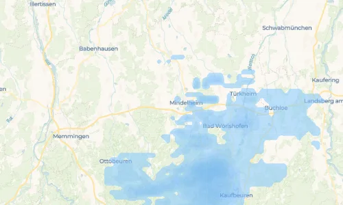 Regenradar Oberauerbach: aktuelle Niederschläge in Oberauerbach und Umgebung, Stand 23. Oktober 2026 um 9:50 Uhr