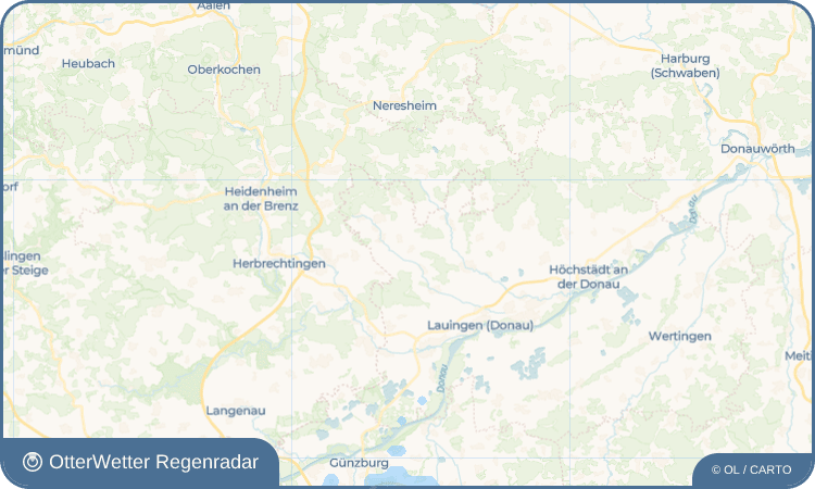 Wetter-Widget-Vorschau mit Vorhersagedaten für Oberbechingen