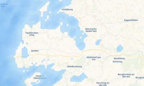 Regenradar Vorschaubild - Aktuelle Niederschläge in Oberbergkirchen und Umgebung