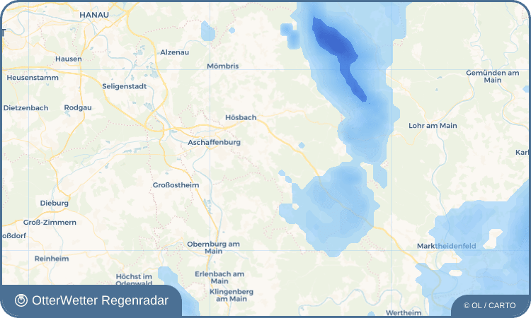 OtterWetter Regenradar-Widget Oberbessenbach