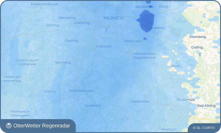OtterWetter Regenradar-Widget Oberbiberg