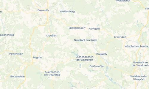 Regenradar Vorschaubild - Aktuelle Niederschläge in Oberbibrach und Umgebung