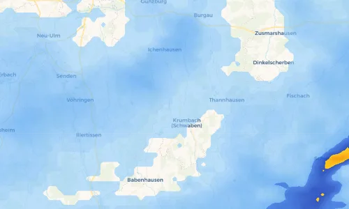 Regenradar Vorschaubild - Aktuelle Niederschläge in Oberbleichen und Umgebung
