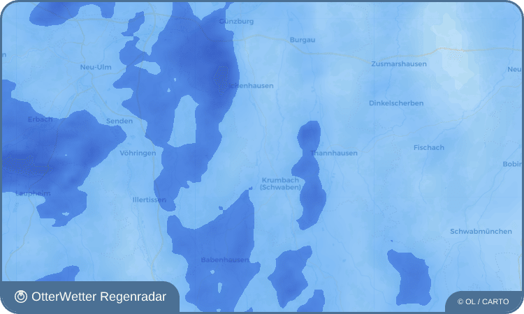 Widget-Vorschau für Oberbleichen Wetter-Widget-Vorschau mit Vorhersagedaten für Oberbleichen