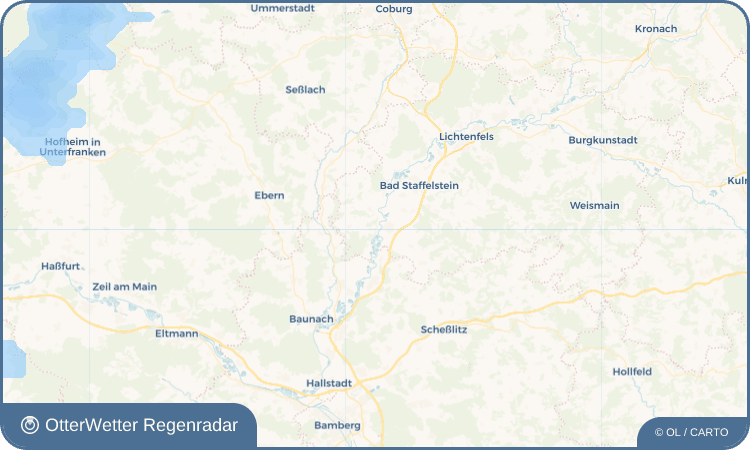 Wetter-Widget-Vorschau mit Vorhersagedaten für Oberbrunn