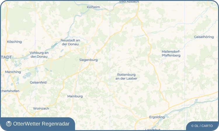 Wetter-Widget-Vorschau mit Vorhersagedaten für Oberbuch