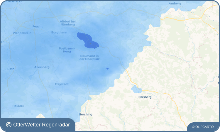 Wetter-Widget-Vorschau mit Vorhersagedaten für Oberbuchfeld