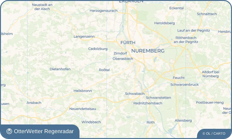 Widget-Vorschau für Oberbüchlein Wetter-Widget-Vorschau mit Vorhersagedaten für Oberbüchlein