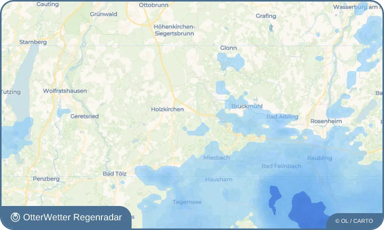 Wetter-Widget-Vorschau mit Vorhersagedaten für Oberdarching