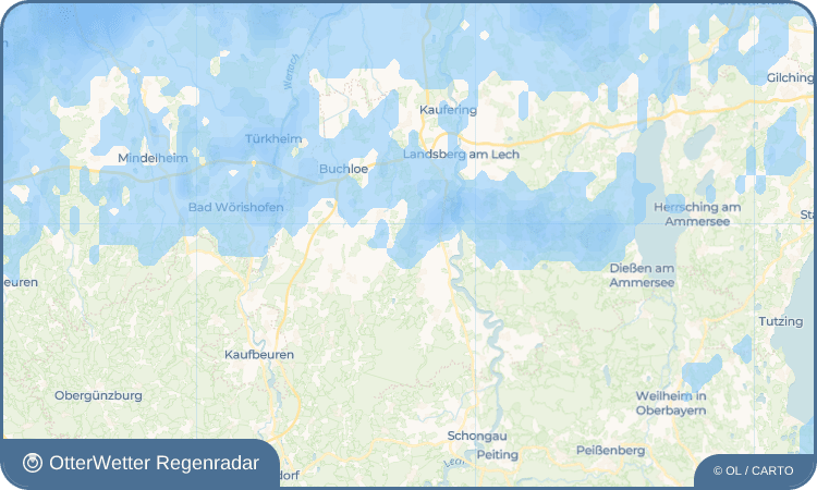 OtterWetter Regenradar-Widget Oberdießen