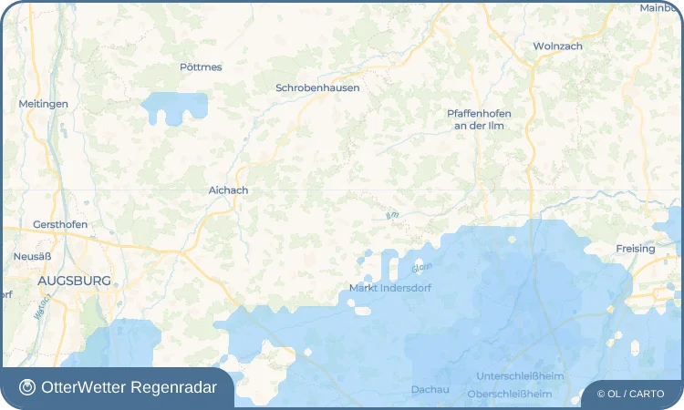 Wetter-Widget-Vorschau mit Vorhersagedaten für Oberdorf