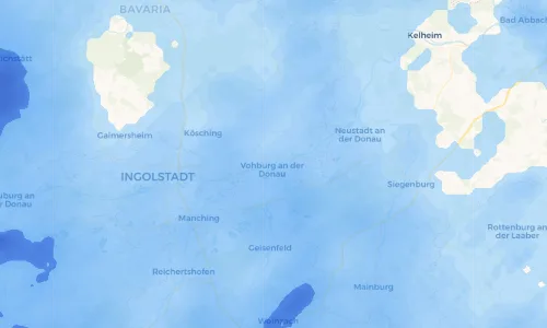 Regenradar Vorschaubild - Aktuelle Niederschläge in Oberdünzing und Umgebung