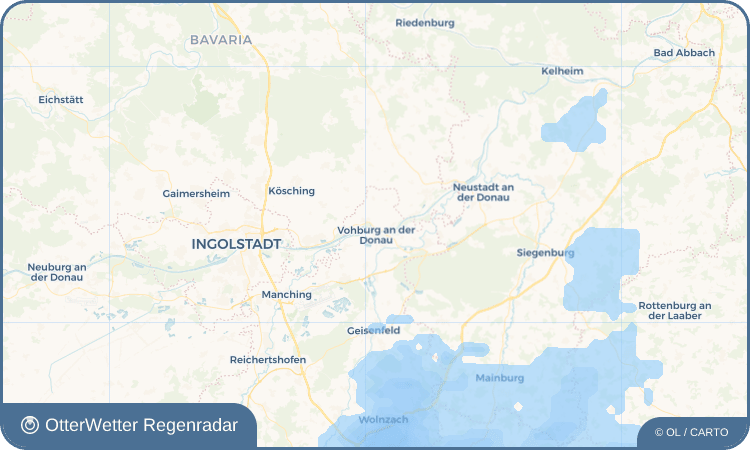 Wetter-Widget-Vorschau mit Vorhersagedaten für Oberdünzing
