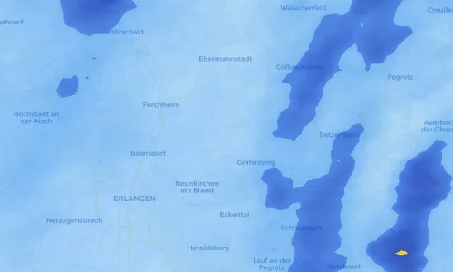 Regenradar Vorschaubild - Aktuelle Niederschläge in Oberehrenbach und Umgebung