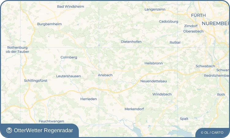 Wetter-Widget-Vorschau mit Vorhersagedaten für Obereichenbach