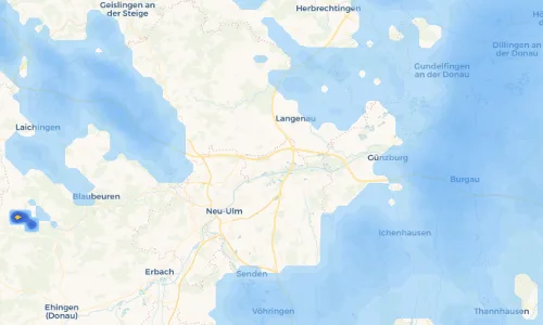 Regenradar Vorschaubild - Aktuelle Niederschläge in Oberelchingen und Umgebung