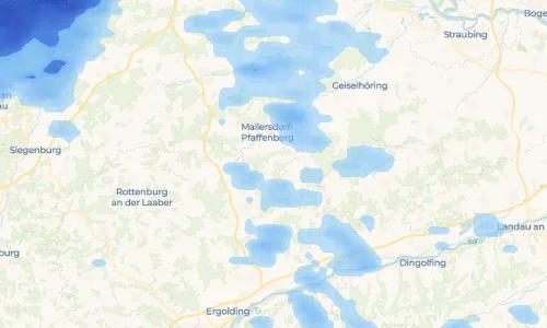 Regenradar-Vorschau: aktuelle Niederschläge in Oberellenbach und Umgebung