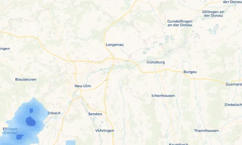 Regenradar Vorschaubild - Aktuelle Niederschläge in Oberfahlheim und Umgebung