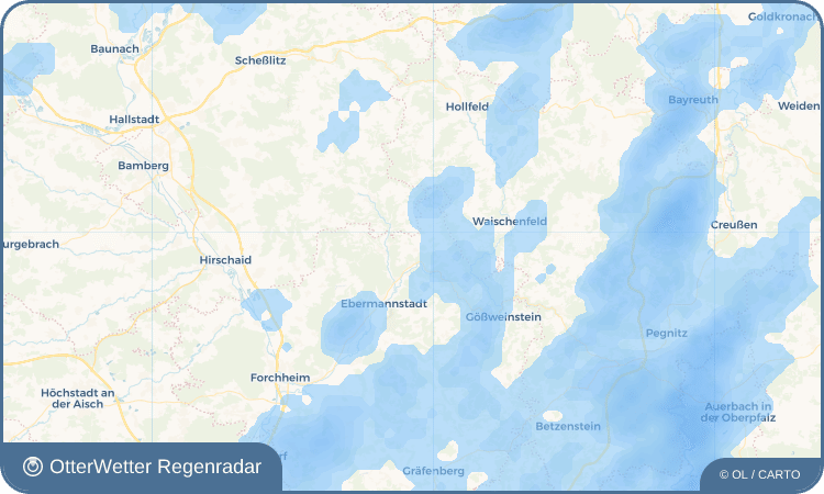 OtterWetter Regenradar-Widget Oberfellendorf