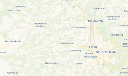 Regenradar Vorschaubild - Aktuelle Niederschläge in Oberfembach und Umgebung