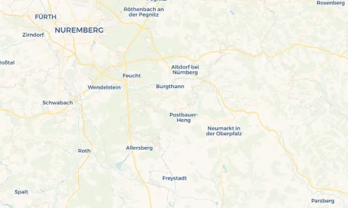 Regenradar Vorschaubild - Aktuelle Niederschläge in Oberferrieden und Umgebung