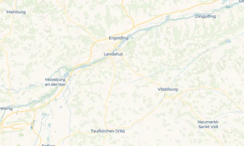 Regenradar Obergangkofen: aktuelle Niederschläge in Obergangkofen und Umgebung, Stand 25. Oktober 2026 um 5:20 Uhr