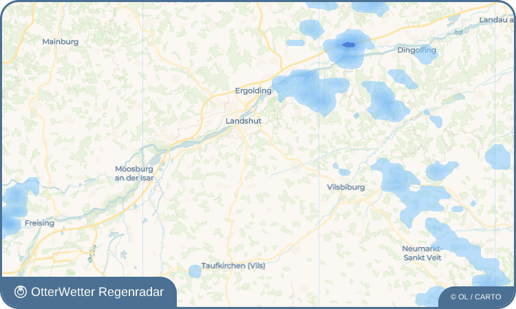OtterWetter Regenradar-Widget Obergangkofen
