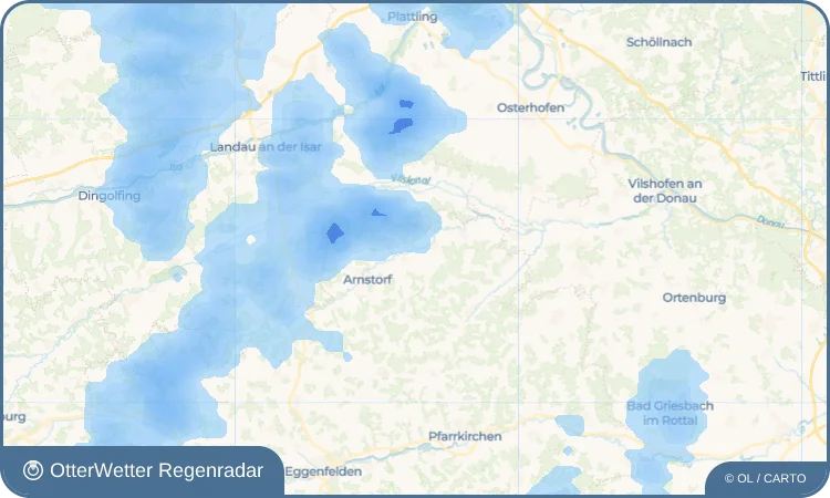 Widget-Vorschau für Obergrafendorf Wetter-Widget-Vorschau mit Vorhersagedaten für Obergrafendorf