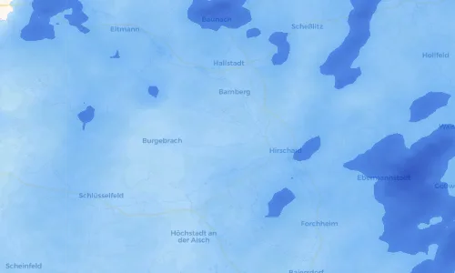 Regenradar Vorschaubild - Aktuelle Niederschläge in Obergreuth und Umgebung