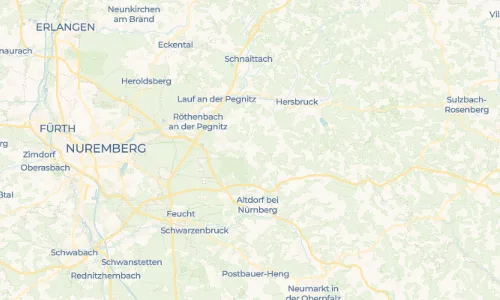 Regenradar Oberhaidelbach: aktuelle Niederschläge in Oberhaidelbach und Umgebung, Stand 27. Oktober 2026 um 1:40 Uhr