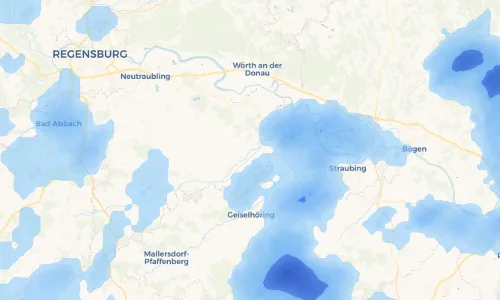 Regenradar Vorschaubild - Aktuelle Niederschläge in Oberhaimbuch und Umgebung