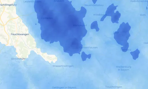 Regenradar Oberhambach: aktuelle Niederschläge in Oberhambach und Umgebung, Stand 21. Oktober 2026 um 3:30 Uhr