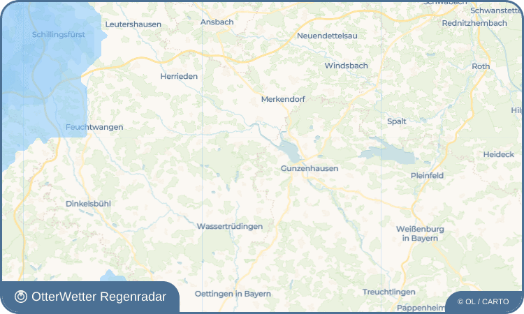 OtterWetter Regenradar-Widget Oberhambach