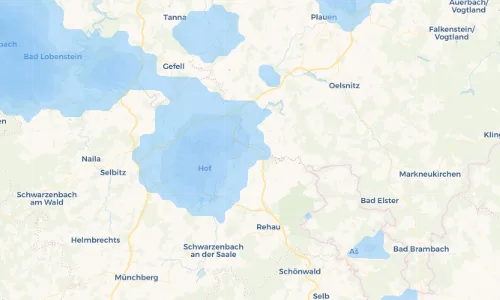 Regenradar Vorschaubild - Aktuelle Niederschläge in Oberhartmannsreuth und Umgebung