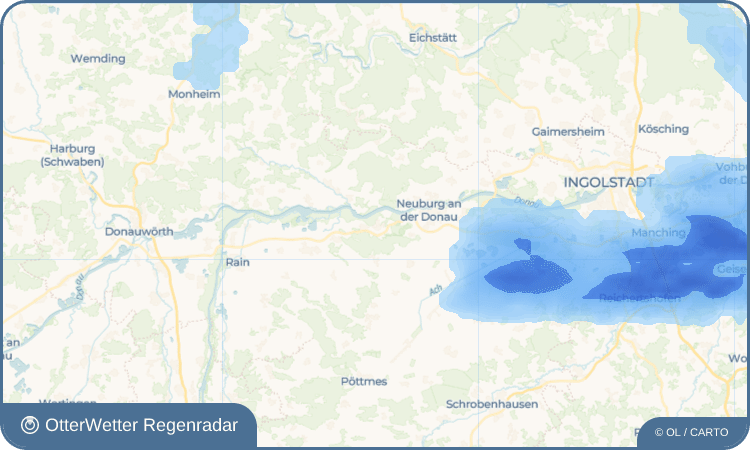 OtterWetter Regenradar-Widget Oberhausen