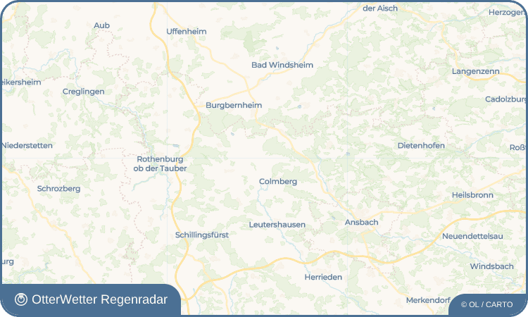 OtterWetter Regenradar-Widget Oberhegenau