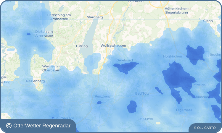 OtterWetter Regenradar-Widget Oberherrnhausen