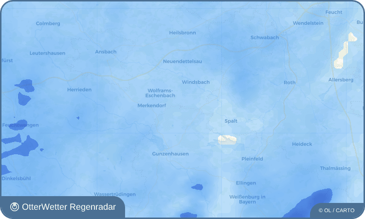 Wetter-Widget-Vorschau mit Vorhersagedaten für Oberhöhberg