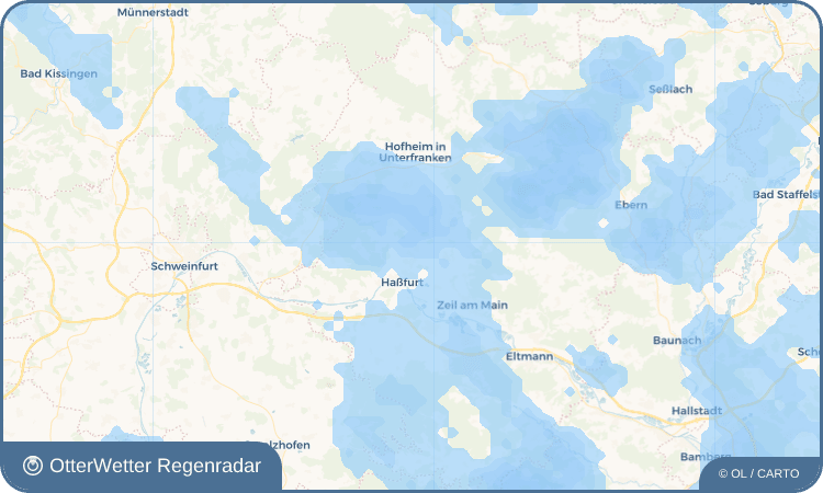 OtterWetter Regenradar-Widget Oberhohenried