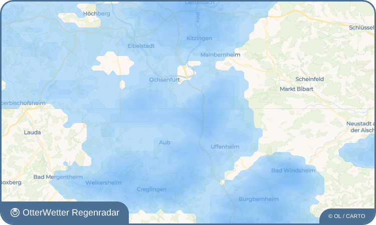 OtterWetter Regenradar-Widget Oberickelsheim