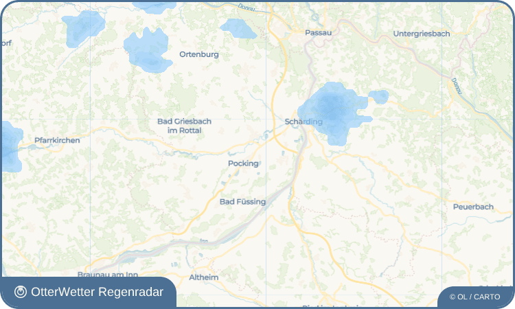 OtterWetter Regenradar-Widget Oberindling