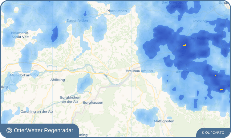 OtterWetter Regenradar-Widget Oberjulbach