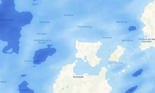 Regenradar Vorschaubild - Aktuelle Niederschläge in Oberkesselberg und Umgebung