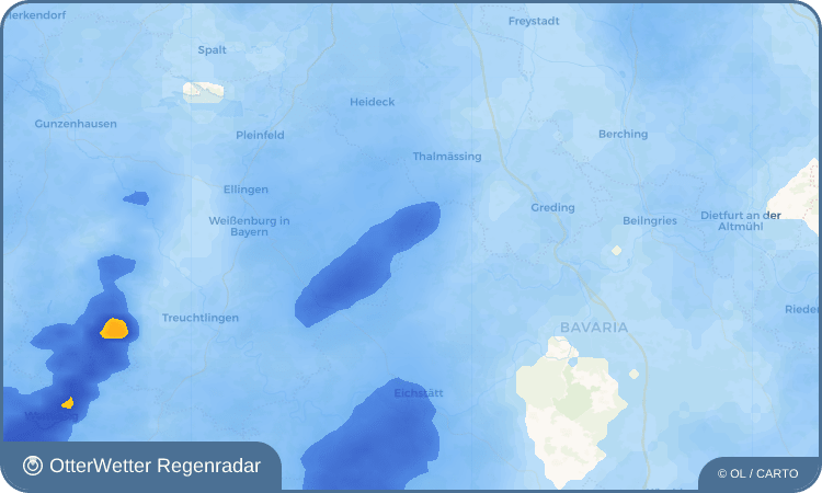 Widget-Vorschau für Oberkesselberg Wetter-Widget-Vorschau mit Vorhersagedaten für Oberkesselberg