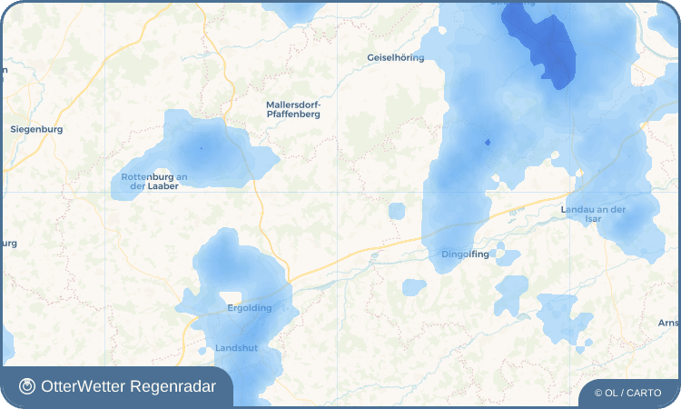 OtterWetter Regenradar-Widget Oberköllnbach