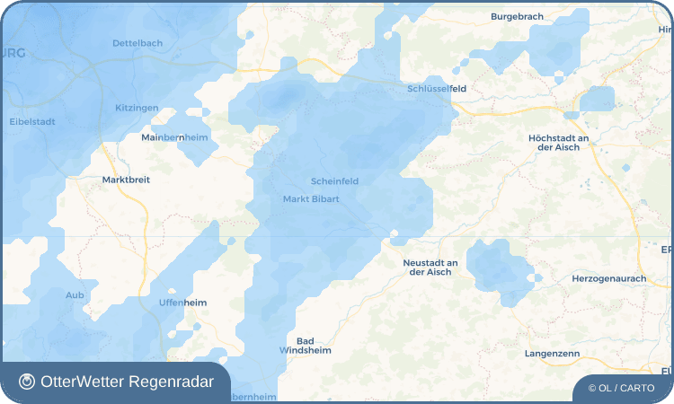 Wetter-Widget-Vorschau mit Vorhersagedaten für Oberlaimbach